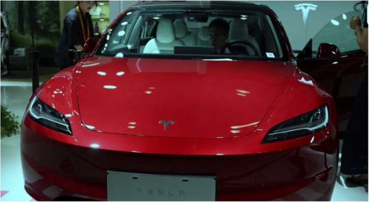 Tesla Unveils Redesigned Model 3 in China